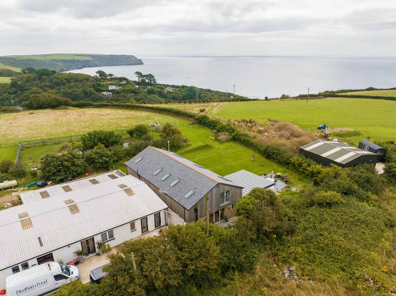 Complete timber frame build, Roseland Peninsula