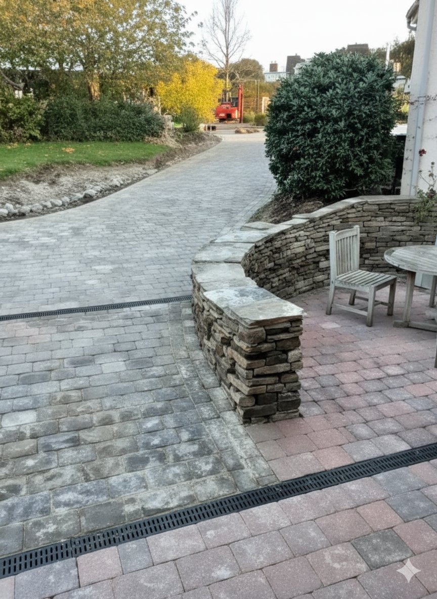 Stone Walling granite/block paving works
